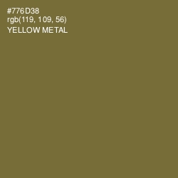 #776D38 - Yellow Metal Color Image